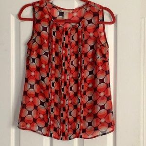 Banana republic pleated top